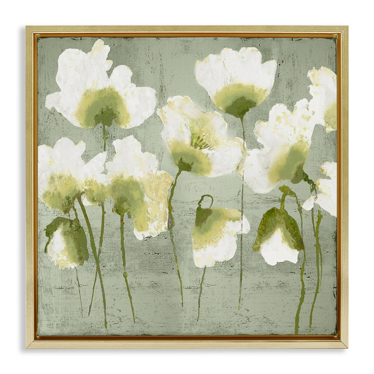 Stupell Industries Charming Flower Impressions Floating Frame Design by Vanessa Austin